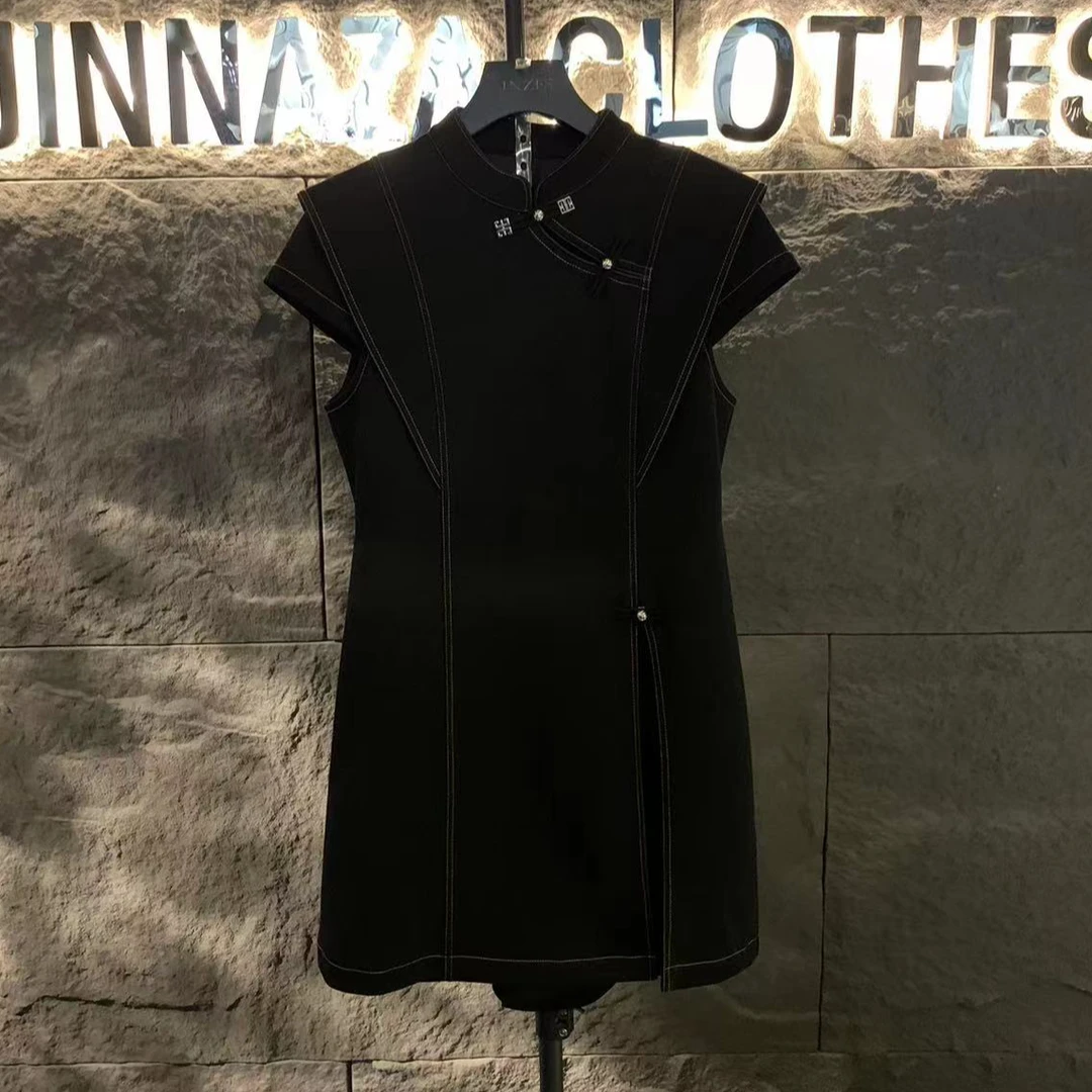 【原创大码设计师款】2024夏季新中式旗袍气质收腰显瘦连衣裙4590