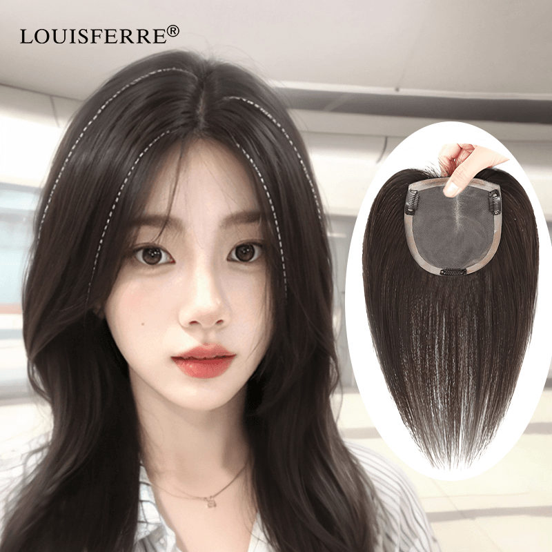 【新品重磅来袭-中分30cm】一片式假发片女全真辫发手织真发假发片