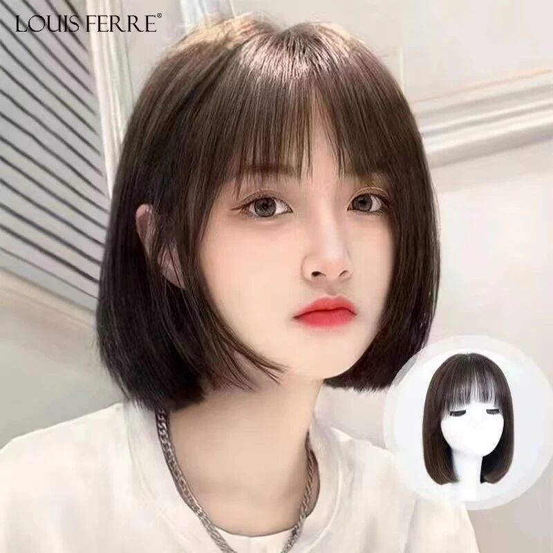 【30cm全真发机制发套】假发女气质舒适轻薄透气短全真发波波头