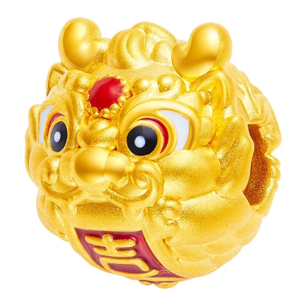周大生龙系列转运珠 999足金吉祥生肖龙年手链女本命年礼物