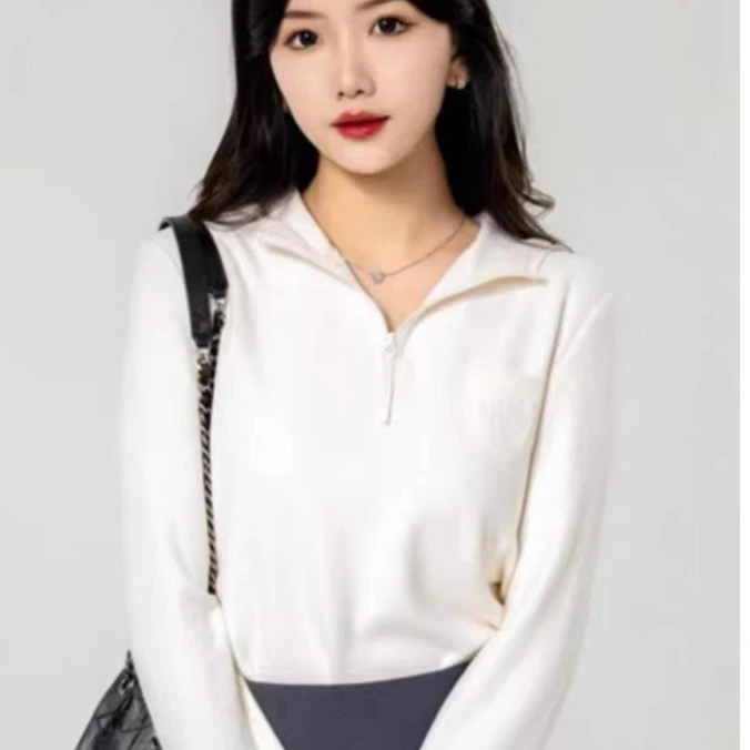 AMASS/阿玛施休闲白色百搭连帽秋冬长袖纯色 5300662-4231671-001