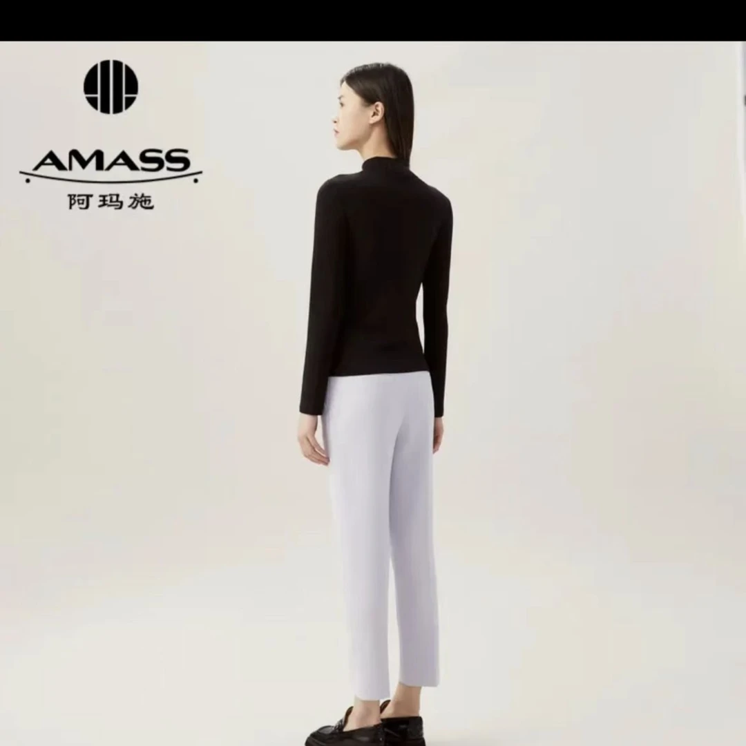 AMASS/阿玛施热力感打底《裸感·百搭》梦露衫秋冬修身长袖  5300976