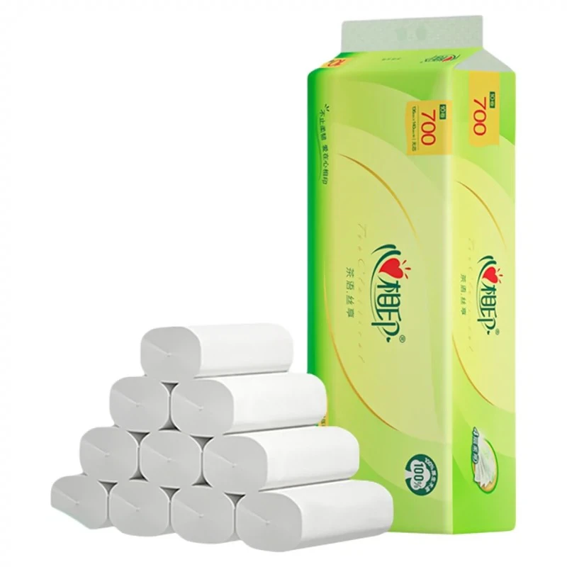 心相印茶语丝享实芯卷纸 700g/提厕所卷纸