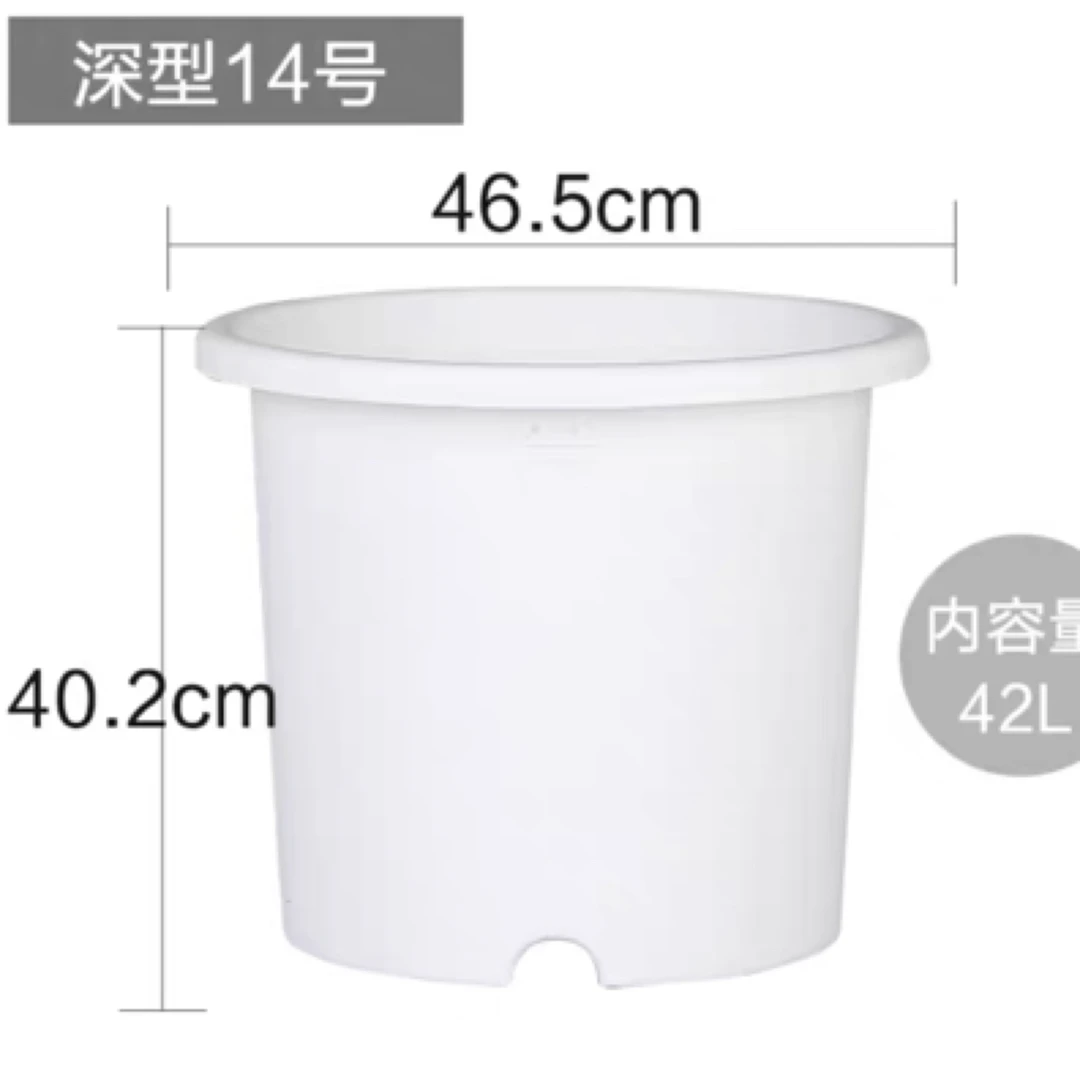 【花倾心推荐】爱丽丝14号大口径树脂透气透水抗氧化花盆