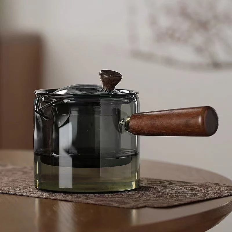 玻璃茶壶单壶加厚家用侧把泡茶壶耐高温过滤茶具套装煮茶壶电陶炉