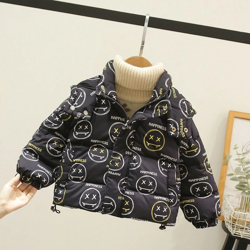 巴拉拉吧童装羽绒服男女童冬季白鸭绒保暖外套宝宝韩版洋气衣服小