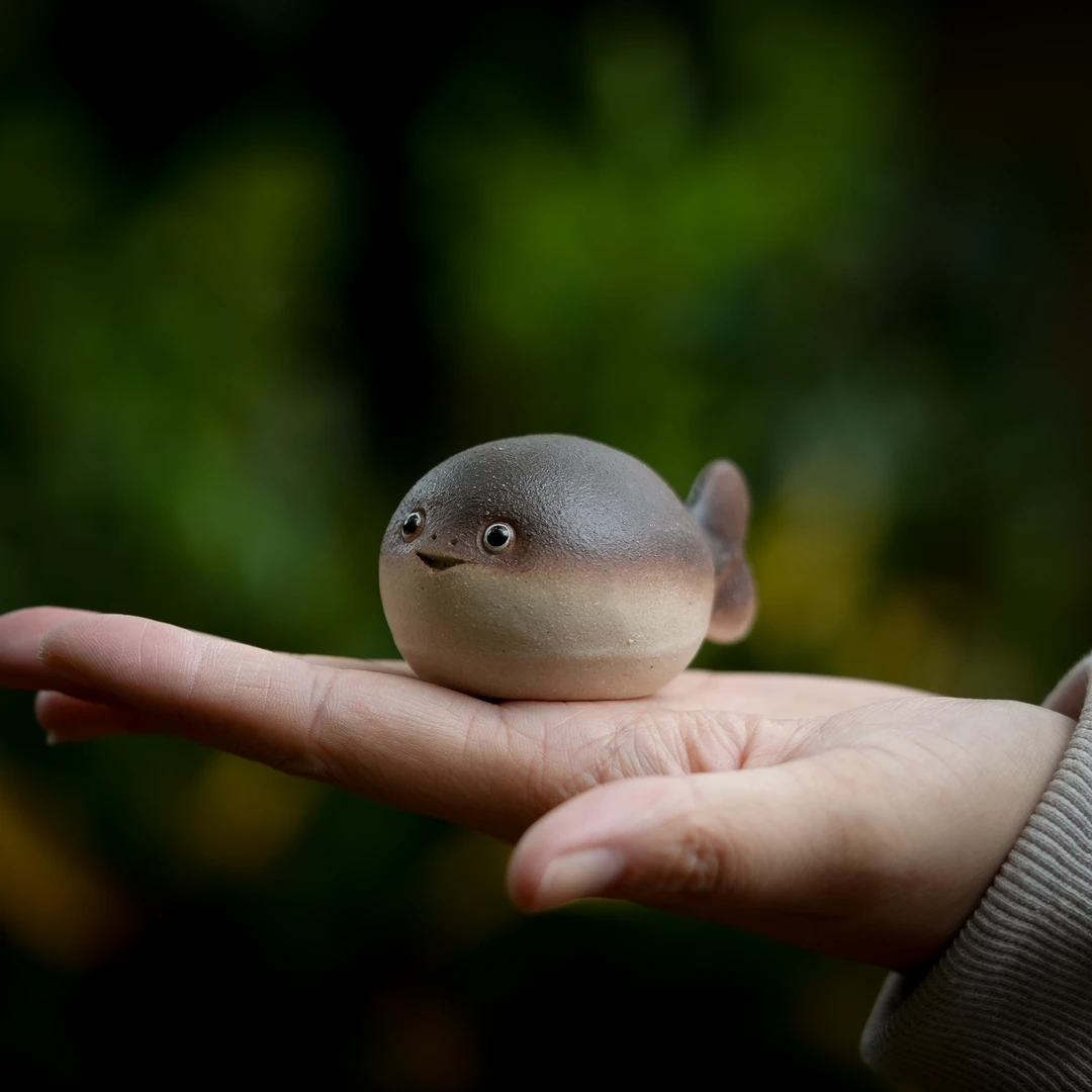 草木茶社 紫砂河豚 茶宠