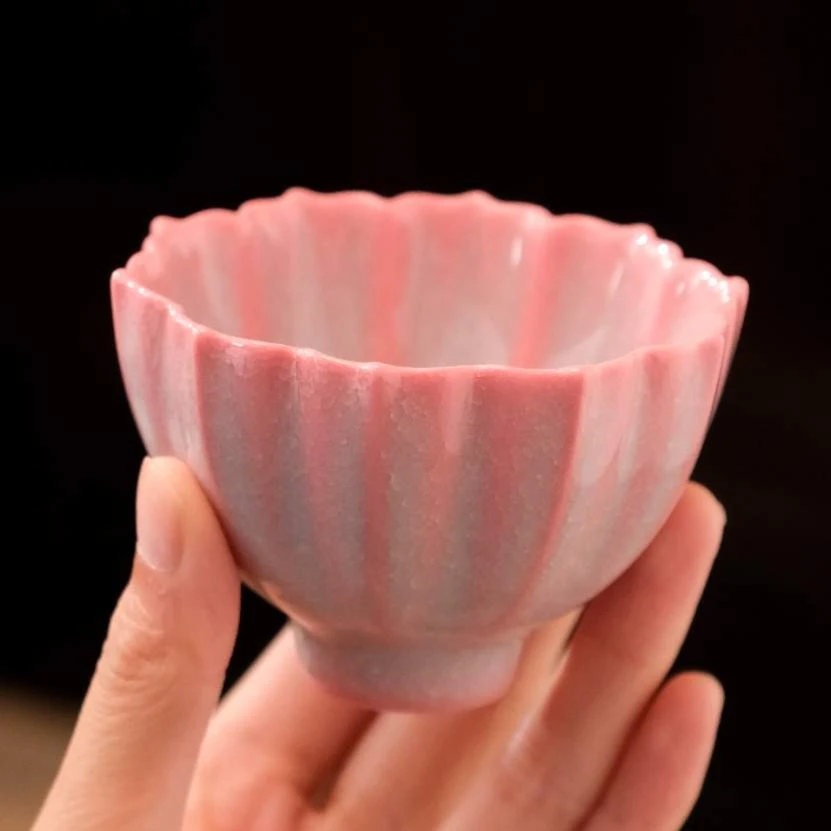 草木茶社 龙泉寒梅凝霜系列 主人杯茶杯公道杯