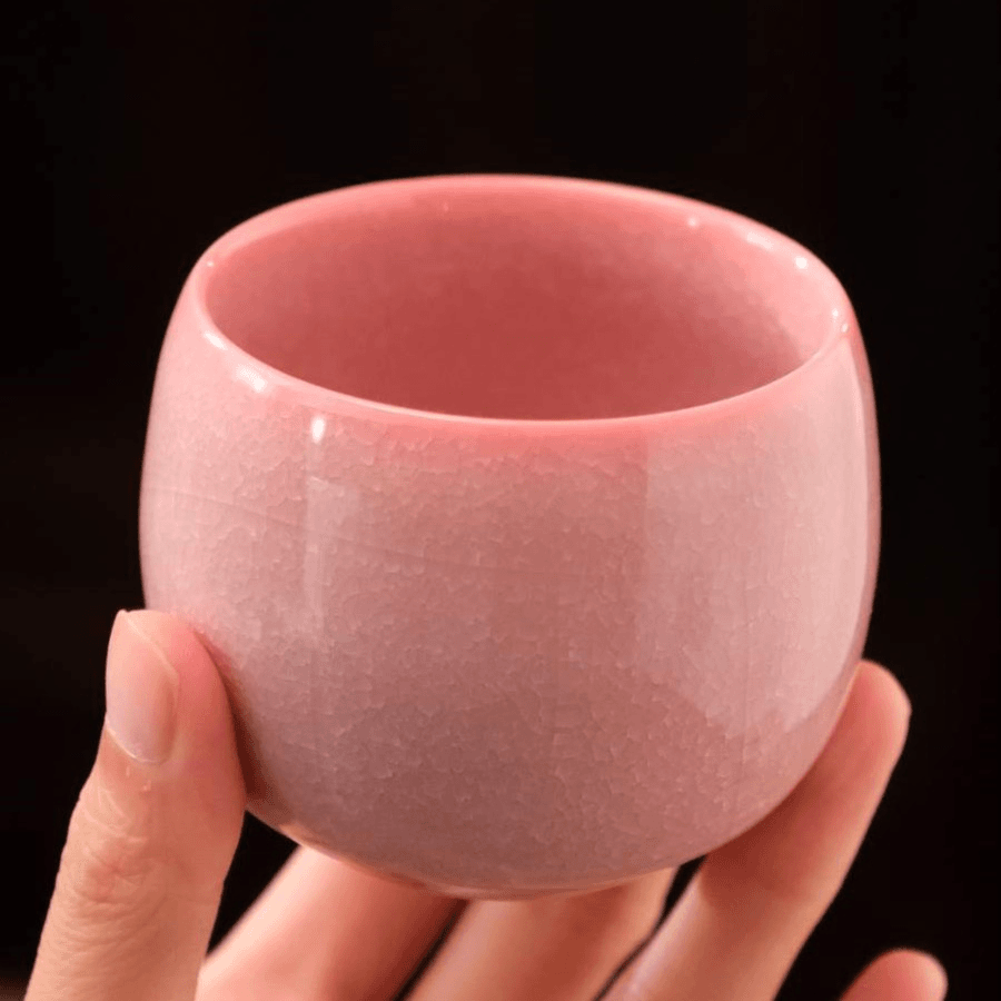 草木茶社 龙泉寒梅凝霜蛋杯 品茗杯主人杯大号