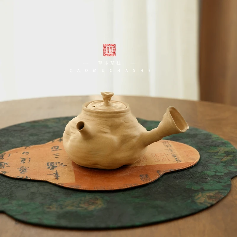 草木茶社  生财煮茶壶 围炉煮茶侧把 户外煮茶器