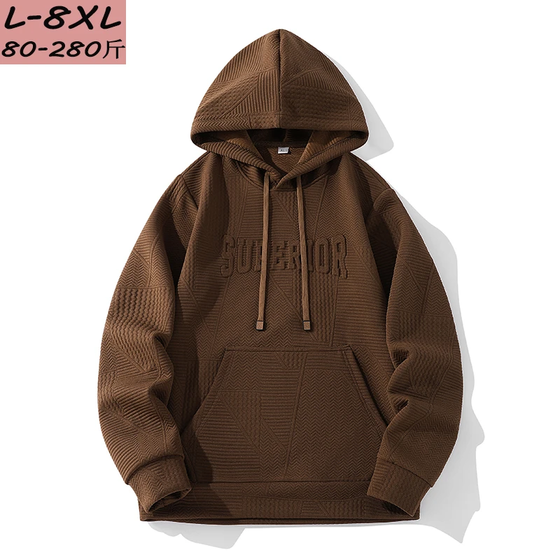 新款字母钢印连帽套头卫衣男春秋潮牌休闲长袖宽松大码重磅外套男