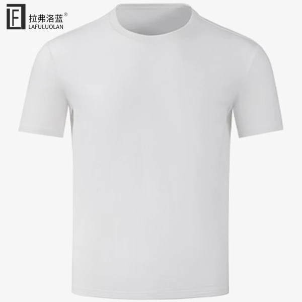 LAFULUOLAN/拉弗洛蓝新疆长绒棉T恤高品质男士型男内搭男款圆领