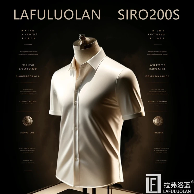 尊系短袖【200支纯棉DP成衣免烫】贝壳扣礼盒男士商务休闲夏季衬衫6