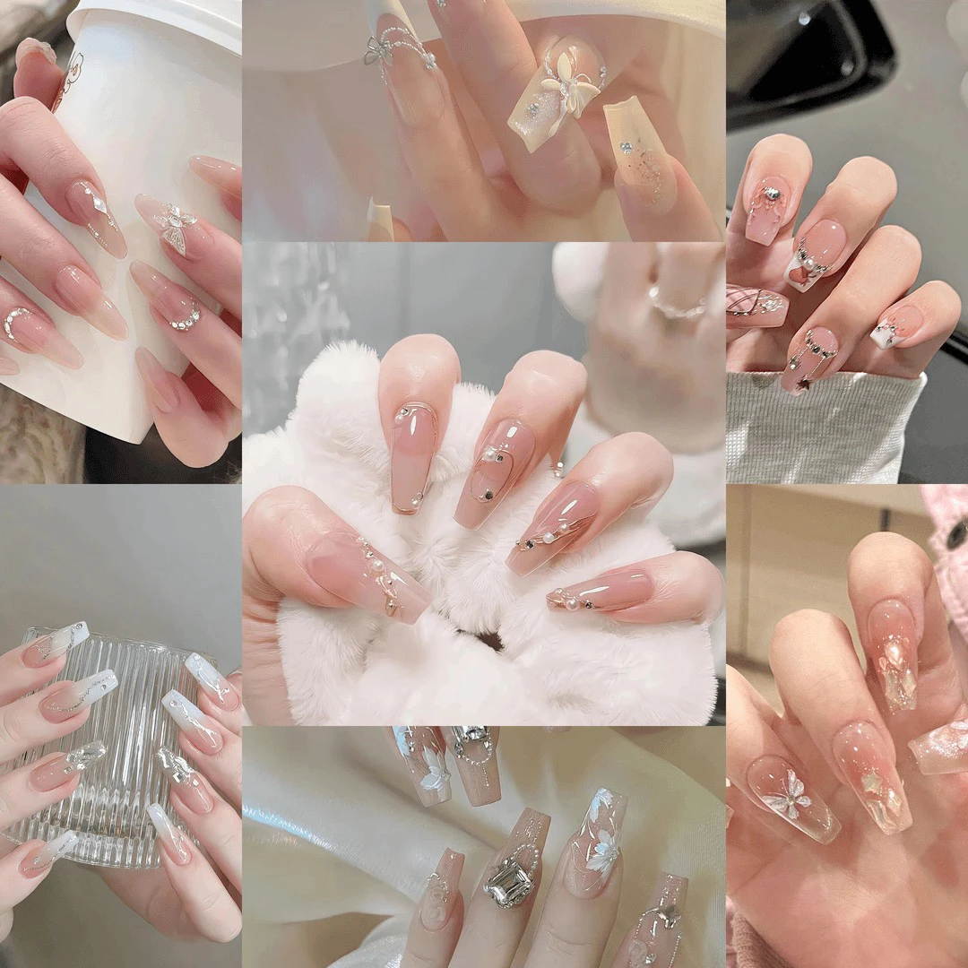 【清货C合集1-5】（不带盒子）纯手工穿戴美甲5