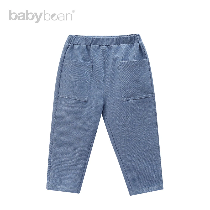 babybean亲豆秋装女宝长裤牛仔色百搭亲肤长裤 神奇花卉房