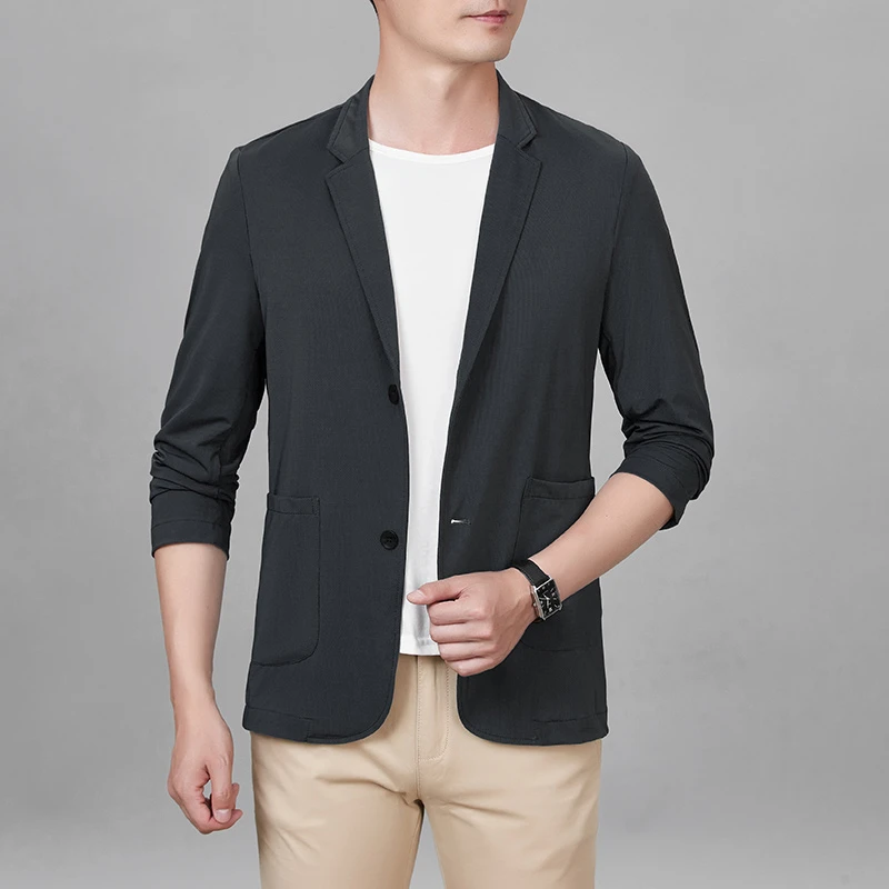 2024男装春夏季薄款西服上衣休闲小西装单西薄外套夹克外套