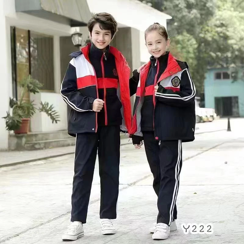 ZB中322拼色红白冲锋衣上衣两件套