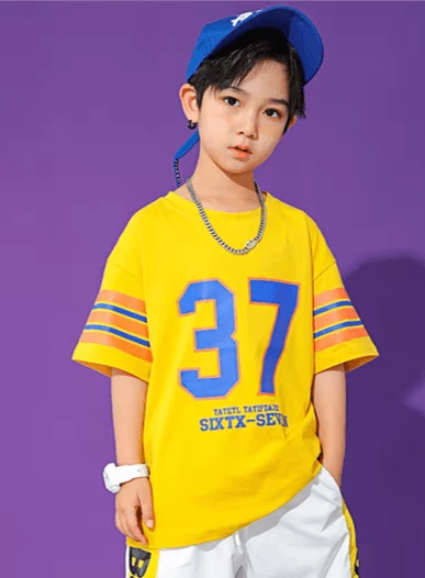 C3中上黄色37潮牌短袖