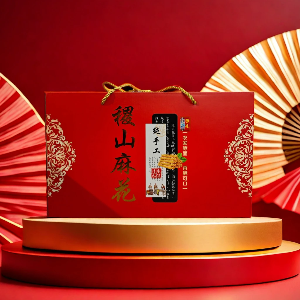 稷山特色麻花微咸脆香纯手工真空礼盒装一包350g左右一箱5包30根