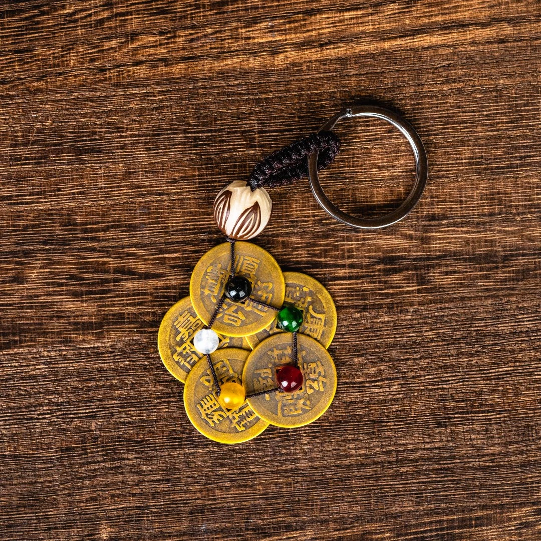 【城丽】五帝手工编制钥匙扣挂件/个FL-1718