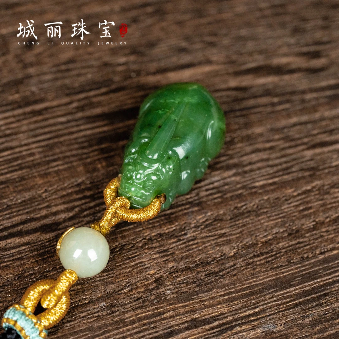【卓美】金福碧玉貔貅项链/条（多样性发货）ZJH-1220
