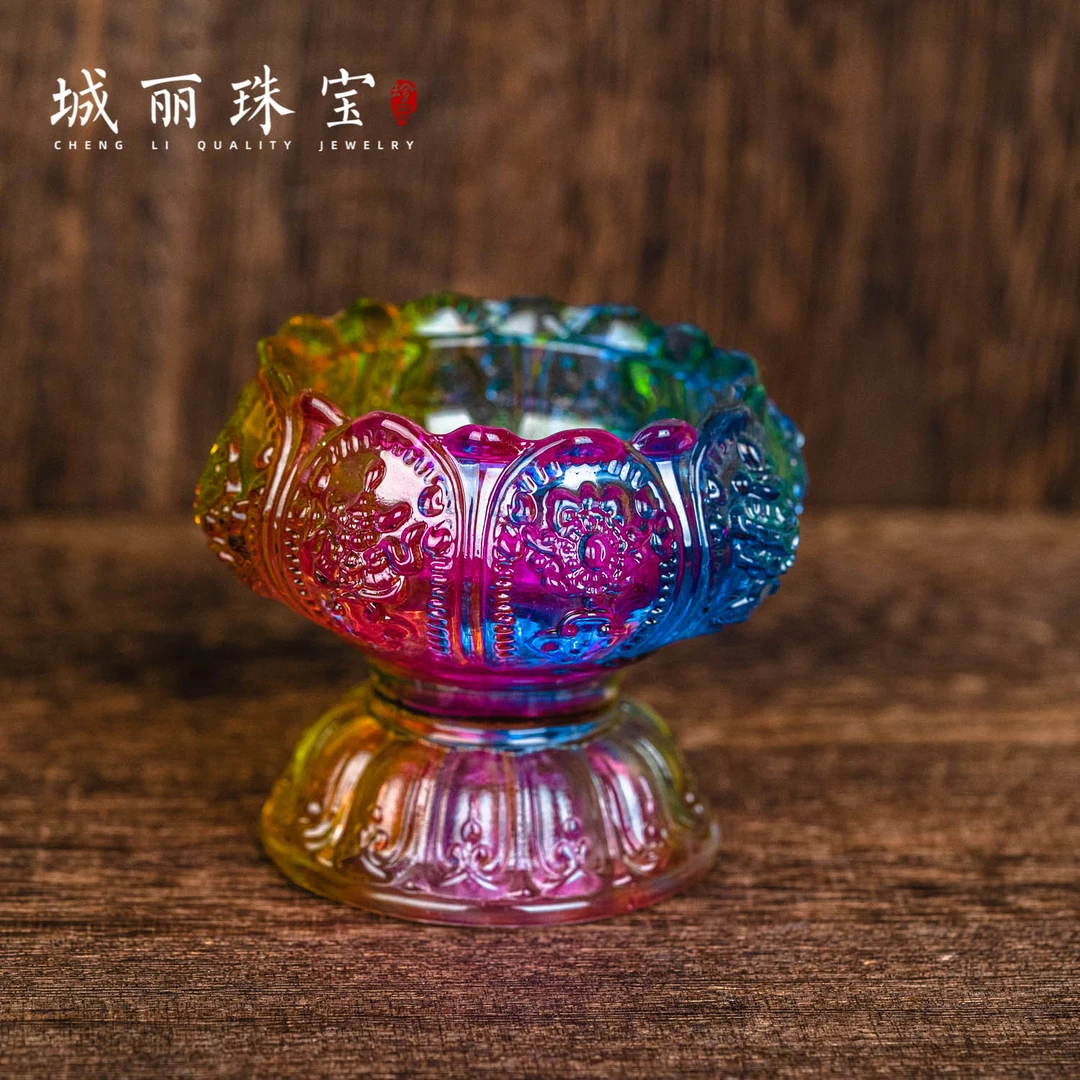 【静文】五彩八宝（多样性发货）琉璃敬杯/个FL-1647