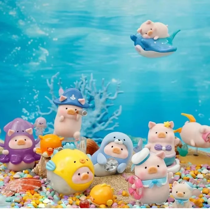 【拆盒】罐头猪LuLu猪海洋系列系列潮玩盲盒手办