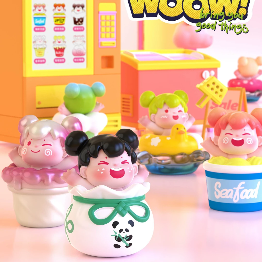 【拆盒】WOOW治愈你的美好时刻系列潮玩盲盒摆件