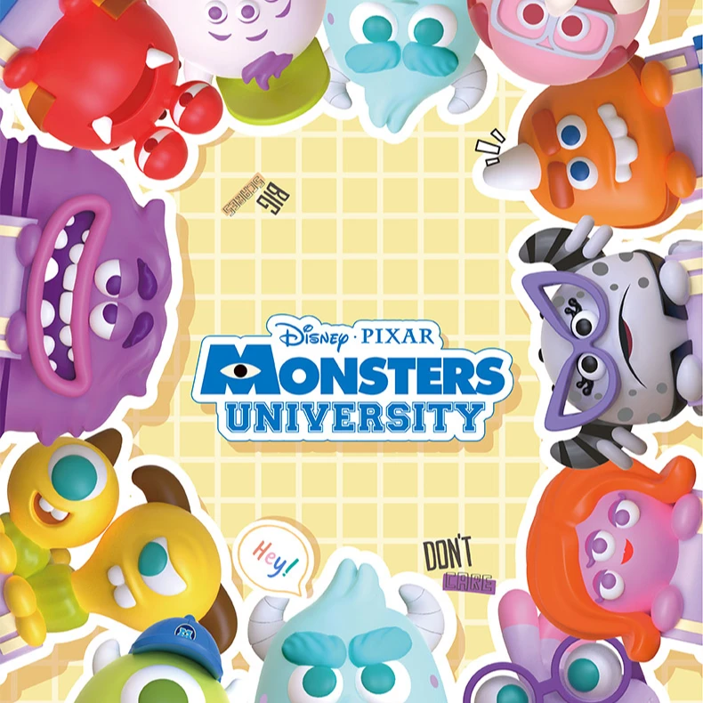 【拆盒】皮克斯怪兽大学迷你豆系列潮玩盲盒摆件