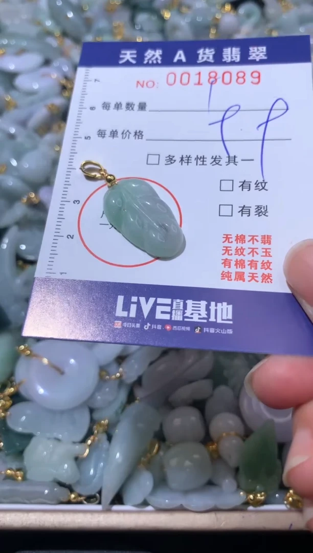 【闪购商品】翡翠颈饰未镶嵌00018089
