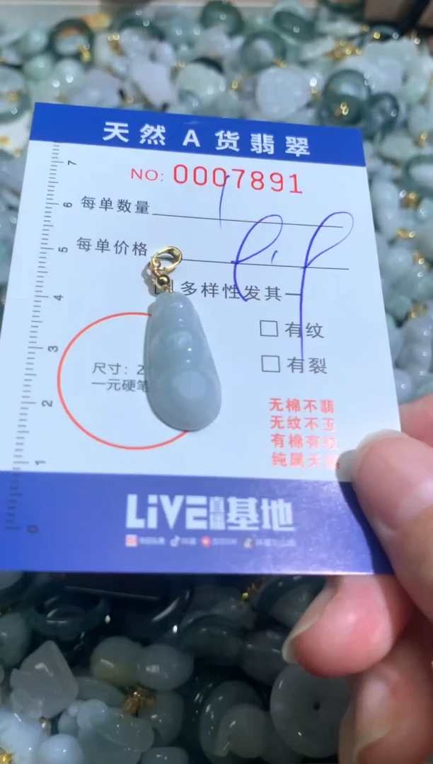 【闪购商品】翡翠颈饰未镶嵌00007891