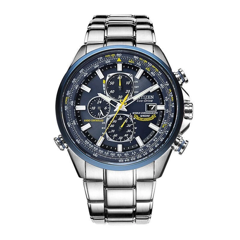 Citizen/西铁城光动能电波蓝天使多功能商务男士腕表AT8020-54L