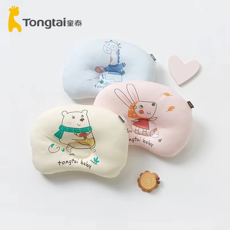 Tongtai/童泰童泰新生儿定型枕婴儿纯棉透气棉枕纠正枕头可洗棉枕