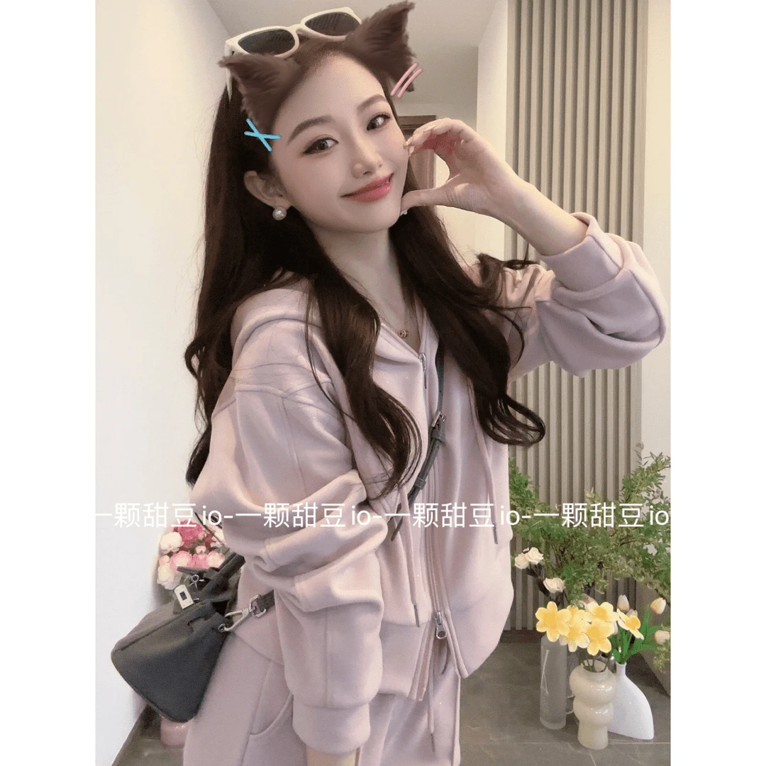 2024秋季三色套装运动休闲网红时尚套装两件套高定