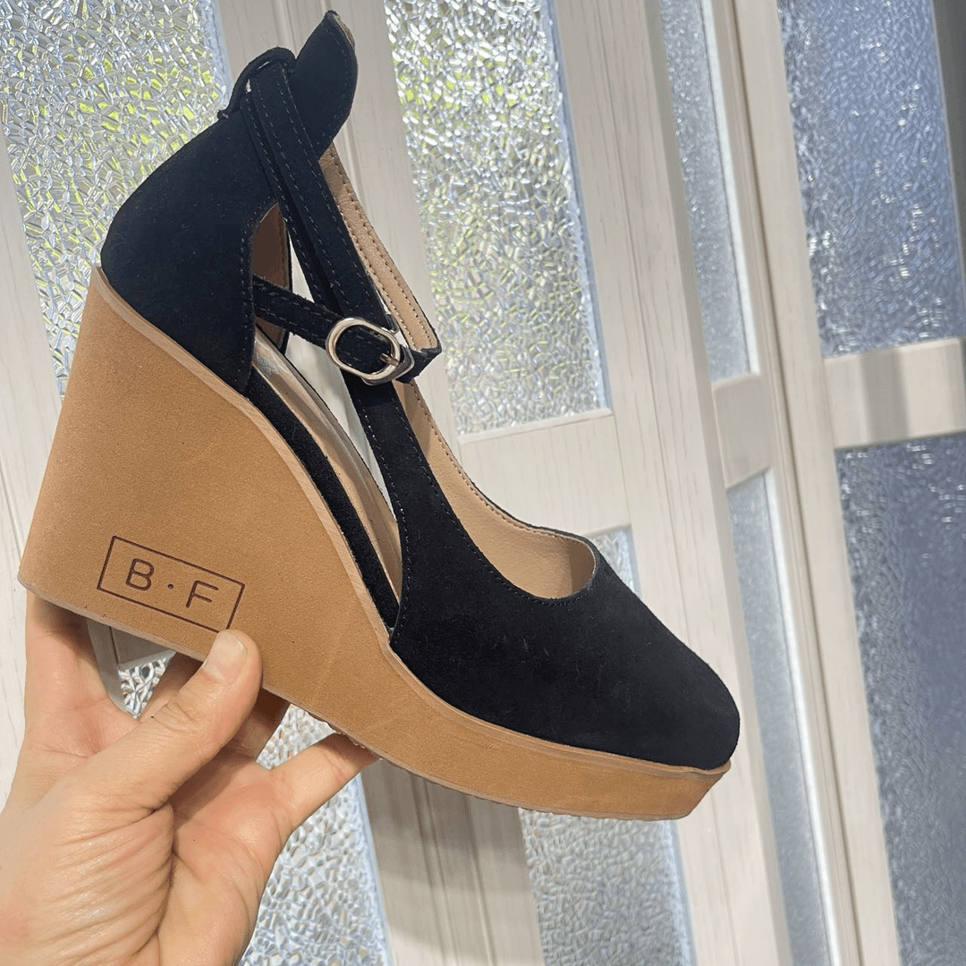 时尚百搭夏季防水厚底坡跟鞋子G66-18