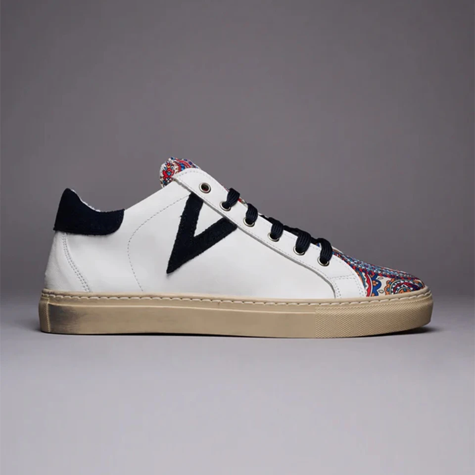 V2 意大利潮牌男女同款时尚运动百搭印花休闲板鞋低帮脏脏鞋