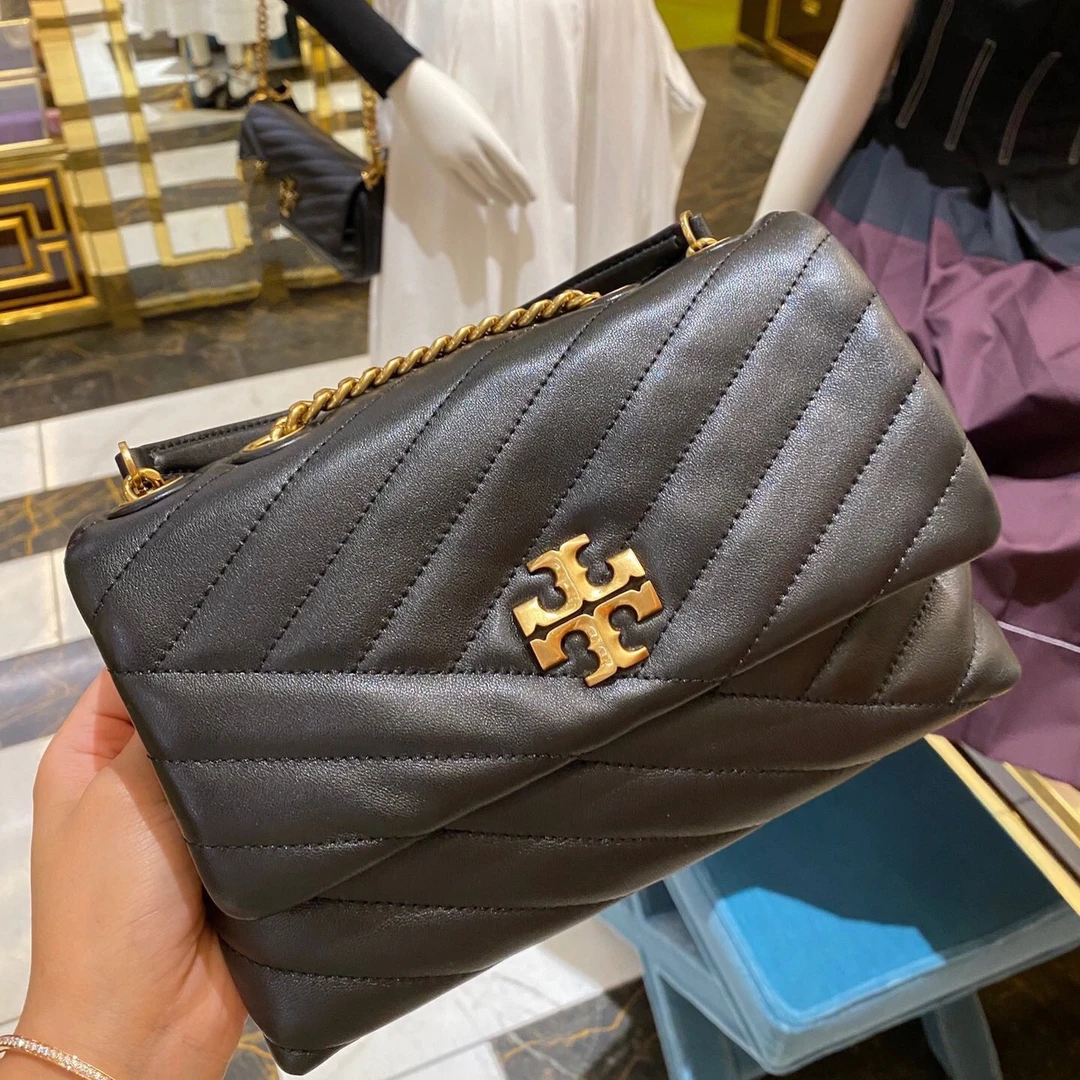 Tory Burch/汤丽柏琦196133144855黑金链条单肩包 只