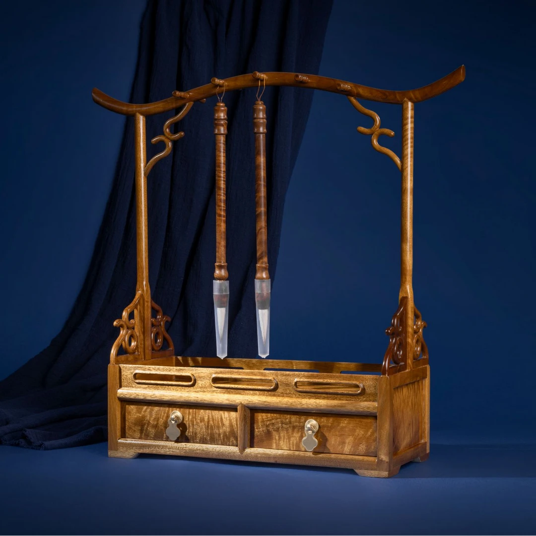 御木·金丝楠都承笔架置物架收纳盒