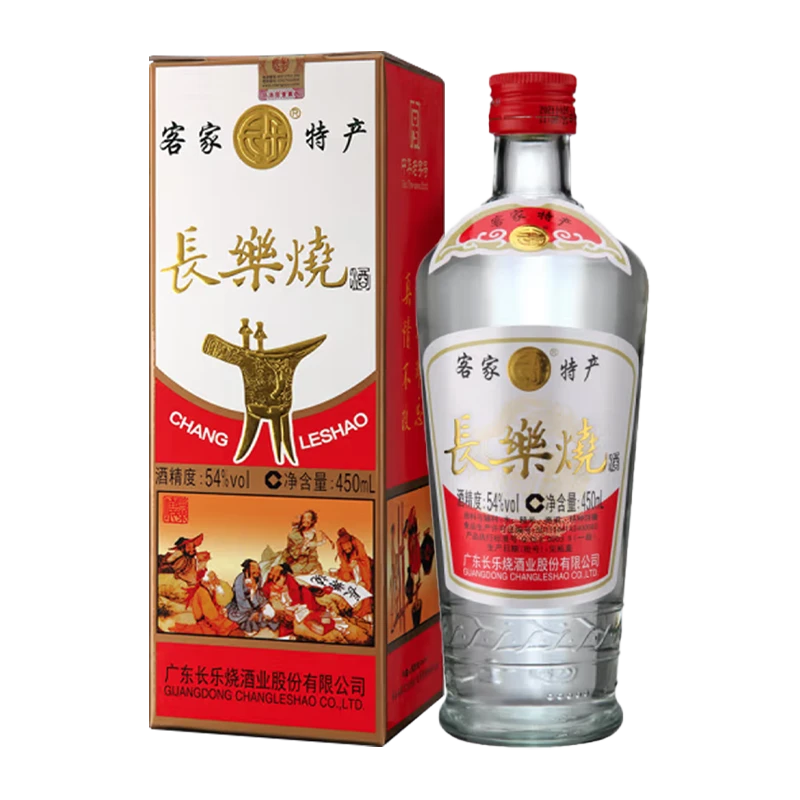 長樂燒【大前进贸易】54度盒长1箱6瓶装 米香型白酒粮食酒54度450ml