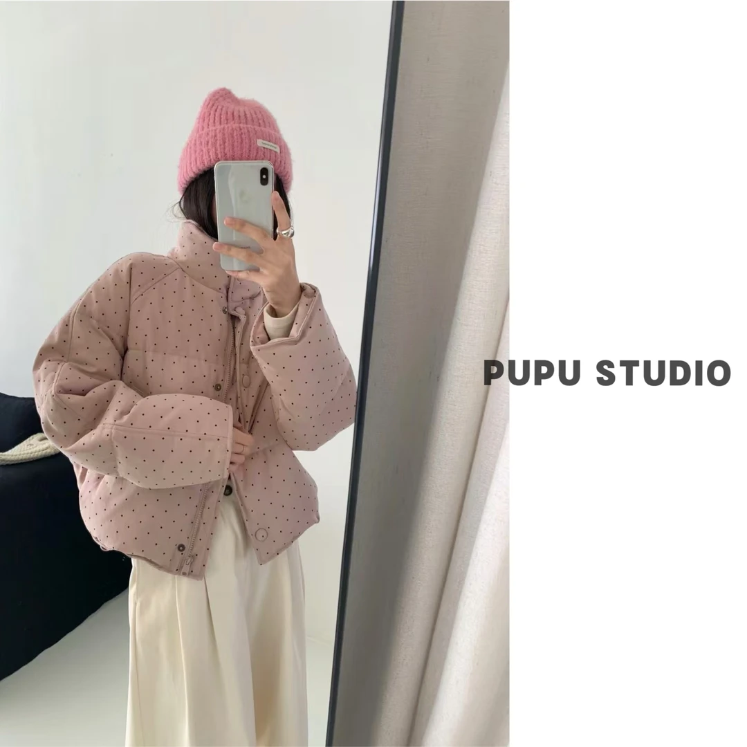 【奶呼呼】新国标90白鸭绒韩系羽绒服