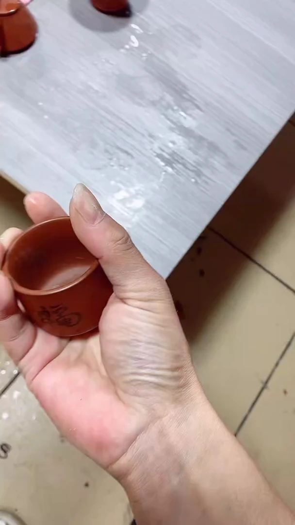 【闪购商品】紫砂茶壶三个百福杯子