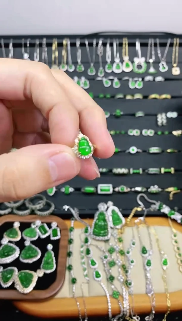 【闪购商品】翡翠戒指银S925镶嵌多样性