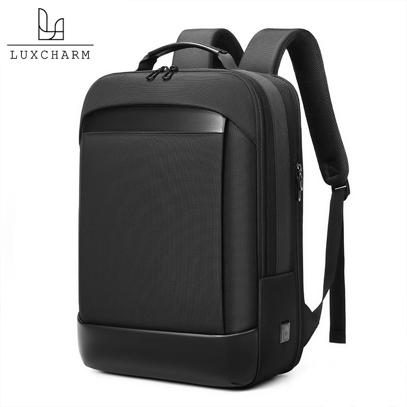 Luxcharm商务双肩包男士旅行通勤下班出差16寸笔记本电脑背包书包