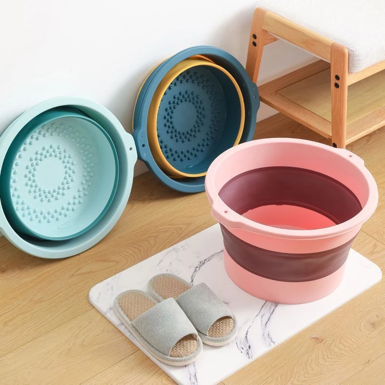 车载折叠大容量水盆（蓝绿粉三色随机）