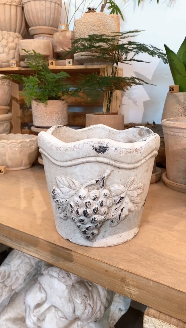 【闪购商品】红陶20CM以下六角葡萄盆2加仑  口径19.5高17