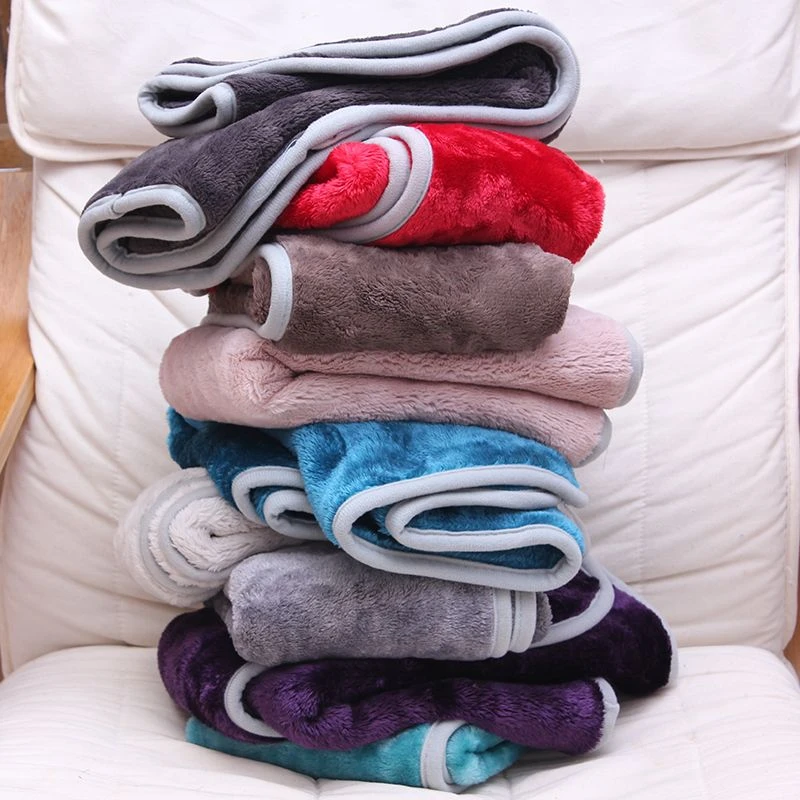 冬季加厚珊瑚绒小毛毯 包边小毯子宝宝午睡小毛毯猫咪狗狗宠物毯