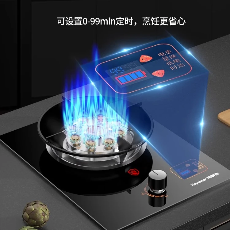 荣事达煤气灶单灶台嵌九腔家用单炉液化气燃气灶猛火灶天然气双灶