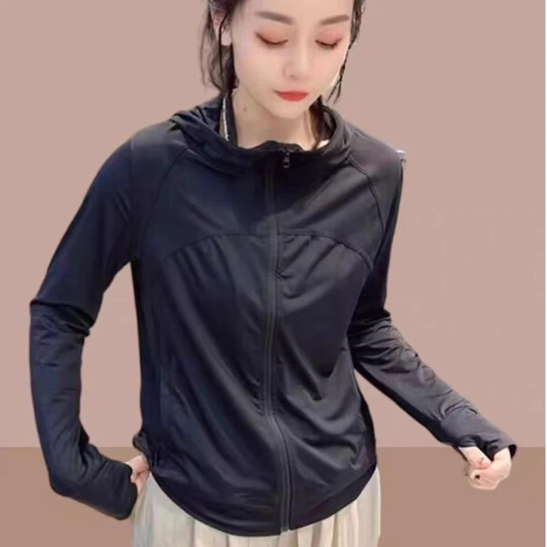 冰丝防晒衣女装2024夏季新款薄款户外透气宽松百搭防晒服开衫外套