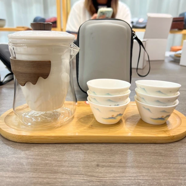 旅行茶具套装金亭观山快乐六杯 A6