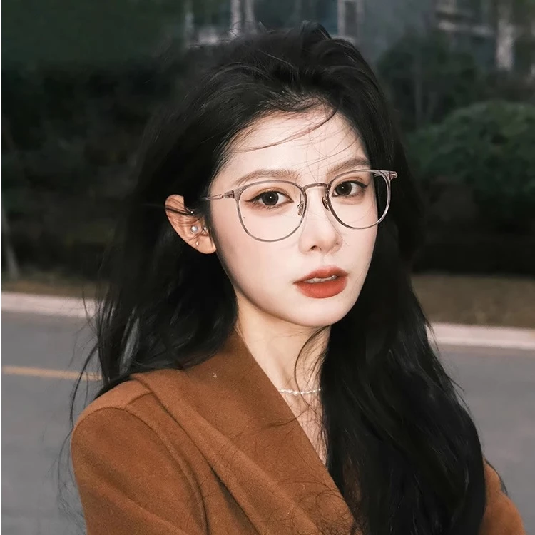 超轻镜片茶色大框方圆脸适合的眼镜近视女度数可配素颜神器防蓝光